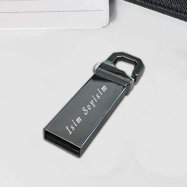 Kendin Tasarla Black Metal Usb Flash Bellek | 32 Gb - Görsel 1
